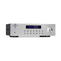 Auna Verstärker, HiFi Stereo Mini Verstärker, HiFi-Verstärker mit Bass & Treble Regler, 4 Kanal Audio-Verstärker, Stereo-Verstärker & Lautsprecher mit Fernbedienung & AUX Eingang, AV Receiver Auna Verstärker, HiFi Stereo Mini Verstärker, HiFi-Verstärker mit Bass & Treble Regler, 4 Kanal Audio-Verstärker, Stereo-Verstärker & Lautsprecher mit Fernbedienung & AUX Eingang, AV Receiver