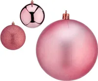 Weihnachtsbaumkugeln Ø 12 cm Rosa Kunststoff 12 x 13 x 12 cm