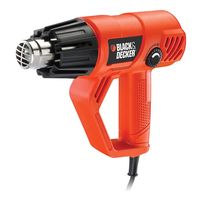 Black & Decker KX2001-QS Heißluftpistole 500 l/min 600 °C 2000 W Schwarz, Rot