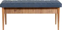 Skye Decor, Vina Bench Dark Blue, Atlantic, Bank, Atlantische Kiefer, 100 % MELAMINBESCHICHTETE SPANPLATTEN, 110 x 40 x 48 cm