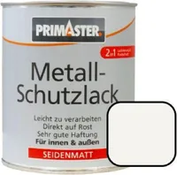 Primaster Metall-Schutzlack RAL 9010 750 ml weiß seidenmatt
