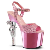 REVOLVER-709G Damen Sandale von Pleaser, Rosa Mehrfarbig , EU 36, US 6