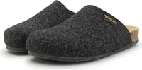PANTOFFELMANN Bio Filzclog mit Korkfußbett & ABS-Filzsohle Herren Damen Filz Clog Hausschuhe Filzpantoffel schwarz 42
