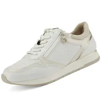 Tamaris damskie sznurowane sneakersy z patentowym zamkiem 1-23603-20, rozmiar:37 EU, kolor:Biały