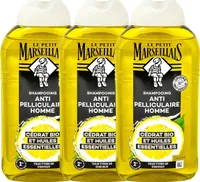 Le Petit Marseillais Anti-Schuppen-Shampoo pflanzliche Öle 3x250ml - Effektive Pflege