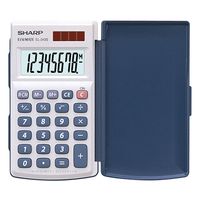 Sharp Calculator EL-243S, Tasche, Standard, Silber, LR-1130 x 1, 51 g, 64 x 105 x 11 mm