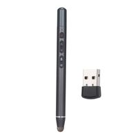 2,4 GHz Wireless Multifunktions-Presenter Touchscreen Stylus Pen Laserpointer mit Fernbedienung PowerPoint PPT Flip Pen Maus links