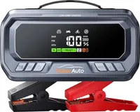 YaberAuto Starthilfe Powerbank mit 160PSI Kompressor,6000A Starter Powerbank,PD 65W Eingang/Ausgang Powerbank,für PKW mit 3,3" LCD Bildschirm