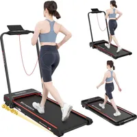Laufband mit Steigung , 1400W Bluetooth-Lautsprecher Walking Pad Fitnessgerät 1-12km/h einstellbare Geschwindigkeit, ultradünn und leise für Heim/Büro
