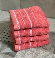 Ručník Ručník do sprchy Ručník do vany Froté ručník 100% bavlna Ručníky Type674 Pink Sada 4 ručníků 100x50 cm