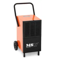 MSW Bautrockner - 55 l / 24 h - 62 m² - 500 m³/h - mit Griff und 2 Rädern