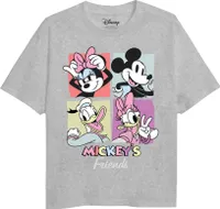 Mickey Mouse & Friends - T-Shirt für Mädchen TV2416 (104) (Grau)