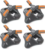 Brandson 4x Kreisregner Garten Sprinkler, 360° Rasensprenger, rotierender 3 Arm Sprenger, Rasensprinkler Bewässerungssystem, Bewässerungsanlagen, Gardena kompatibel