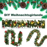 Tannengirlande künstlich 100 LED warmweiß EINFEBEN 5m Weihnachtsgirlande mit Beleuchtung Treppen IP44 Weihnachtskranz Girlande Weihnachtsdeko für Weihnachten Kamine Tannengirlande künstlich 100 LED warmweiß EINFEBEN 5m Weihnachtsgirlande mit Beleuchtung Treppen IP44 Weihnachtskranz Girlande Weihnachtsdeko für Weihnachten Kamine