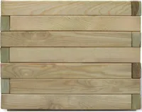 vidaXL Hochbeet 50x50x40 cm Holz Quadratisch