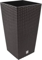 Blumentopf + Einsatz Blumenkübel Rattan RATO SQUARE DRTS400 Umbra