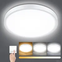 40W LED stropní světlo Stmívatelné 3000/4500/6500K 3 teploty barev Stropní světlo pro obývací pokoj, ložnici, kuchyň, chodbu