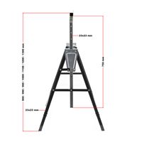 2x Gerüstbock Unterstellbock Klappbock Stützbock Arbeitsbock Höhenverstellbar 80-130cm bis 200kg