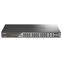 D-Link DSS-200G-28MP/E 28-Port Switch, Desktop Gigabit PoE Surveillance 370W