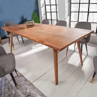 riess-ambiente Massiver Esstisch MYSTIC LIVING 160cm Akazie natur Massivholz Esszimmertisch Tisch Konferenztisch