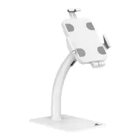Maclean MC-468 Univerzální držák na tablet s funkcí zamykání, 7,9 až 11palcový stabilní stojan na stůl nebo na stěnu pro tablety s ochranou proti krádeži, pro propagační účely (bílý)