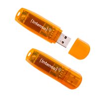 Intenso Rainbow Line 64 GB Orange 2er USB-Stick High-Speed USB 28,00 MB/s lesen