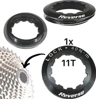 Reverse Kassettenverschlussring schwarz