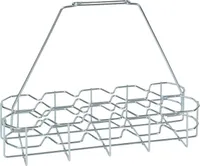 Glasträger für 10 Gläser | Getränke- & Geschirrkorb aus Metall (verzinkt)