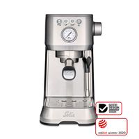 Solis Siebträger Kaffeemaschine 54 mm Siebhalter Milchaufschäumer Bohnen, Pads