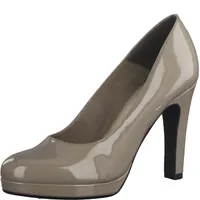 Tamaris Damen Blockabsatz elegant Plateau Pumps 1-22426-29, Größe:40 EU, Farbe:Beige