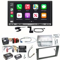 Sony XAV-AX3250 DAB+ CarPlay Android Auto Einbauset für Audi A4 B6 B7 Seat Exeo