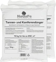 20kg (2 x 10kg) HaGaFe Tannendünger, Koniferendünger, Lebensbaumdünger, Zypressendünger, Gartendünger, Dünger