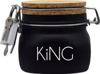 Spardose Geld Geschenk Ideen King Design1 Schwarz Größe S 0.5 Liter