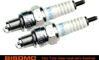 2x NGK Zündkerze CR7HSA, Gewinde Ø 10mm, Widerstand 5 KOhm, entstört, für Mofa, Roller, Moped, Motorrad, Scooter, SC, Quad, ATV