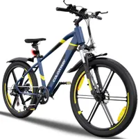 Elektrofahrrad Trekking Pedelec Citybike, 26 Zoll, mit 7-Gang Shimano Kettenschaltung E-Bike, E-Trekking, Urbanbike, 250W Motor, 36V 12Ah Lithium-Ionen-Akku, 25 km/h, E-MTB Damen und Herren