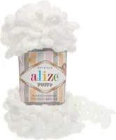 Alize Puffy (100g/9m) 55 weiß