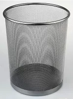 Papierkorb aus Draht, 13 L, silber