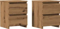 Möbel Nachttische 2 Stk. Artisan-Eiche 30x30x40 cm Holzwerkstoff855849