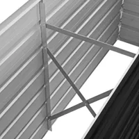 vidaXL Garten-Hochbeet Anthrazit 160 x 40 x 77 cm Verzinkter Stahl