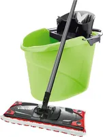 Vileda Ultramat 2in1 Box-Set, Bodenwischer und Eimer mit Power-Presse, Farbe Grün