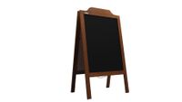 ALLboards Kundenstopper dekorativen Wellenform mit lackiertem Holzrahmen 100x60cm, Werbetafel, Gehwegaufsteller, Aufsteller, Straßenreiter, Kreide