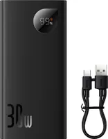 Baseus Adaman2 Powerbank mit Digitalanzeige 10000mAh 30W 2 x USB / 1x USB Type C Overseas Edition PD QC SCP schwarz (PPAD040101)