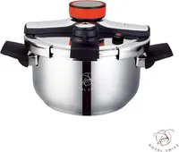 Schnellkochtopf 10 Liter Ø 26cm Edelstahl Induktion Automatisches Schließen