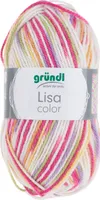Gründl Wolle Lisa Premium color 50 g pink-orange-gelb-color