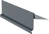 Ortgangblech für Steildach Br. 250 mm, 3 m, Prefalz stucco, Anthrazit P.10 RAL 7016