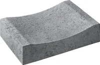Beton Randstein Muldenstein grau scharfkantig 30 cm x 33 cm x 12 cm