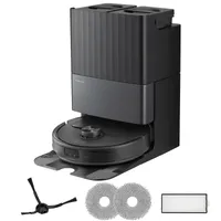 Roborock Qrevo Master 10.000 Pa Saugroboter, All-in-One-Dock, AI-Hindernisvermeidung, inkl. Zubehörsatz (1x Seitenbürste, 2x Mopp, 1x Filter)Schwarz
