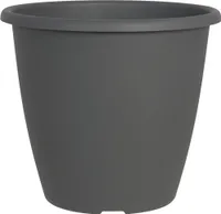 Pflanzkübel NEVADA rund aus Kunststoff, Farbe:anthrazit, Durchmesser:20 cm