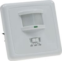 ChiliTec Unterputz PIR-Bewegungsmelder 160° LED geeignet, 3-Draht Technik, weiß