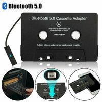 Bluetooth 5.0 Kassetten Adapter für Autoradio,KFZ-Kassettenadapter,Auto-Audio-Kassette auf AUX-Adapter,Geeignet für Autoradio